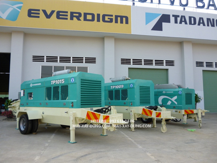 EVERDIGM ETP1015, Bơm bê tông tĩnh EVERDIGM, bơm cao 317 m, bơm xa 527 m, mới 100%, Sản xuất Hàn Quốc