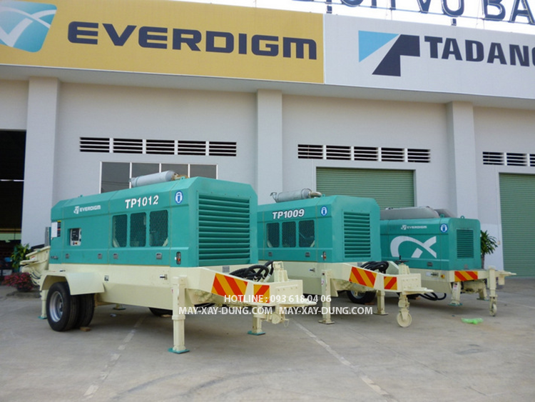 EVERDIGM ETP1012, Bơm bê tông tĩnh EVERDIGM, bơm cao 255 m, bơm xa 438 m, mới 100%, Sản xuất Hàn Quốc